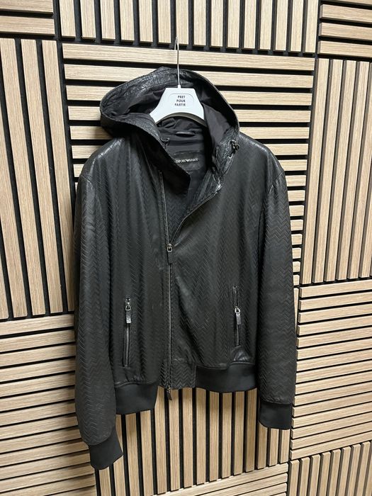 Emporio Armani MILANO - Кожено яке размер 50-М / Оригинал