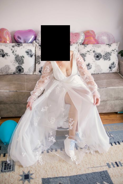 Rochie de mireasă A Line, mărimea M