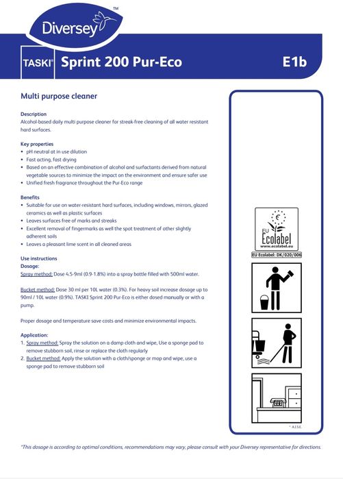 Taski Sprint 200 Pur eco 5l
