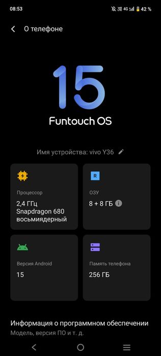 Vivo y36 yangi hali 2 kun zaryad saxlaydi