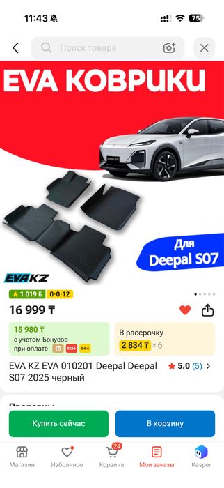 EVA полики на Deepal S07