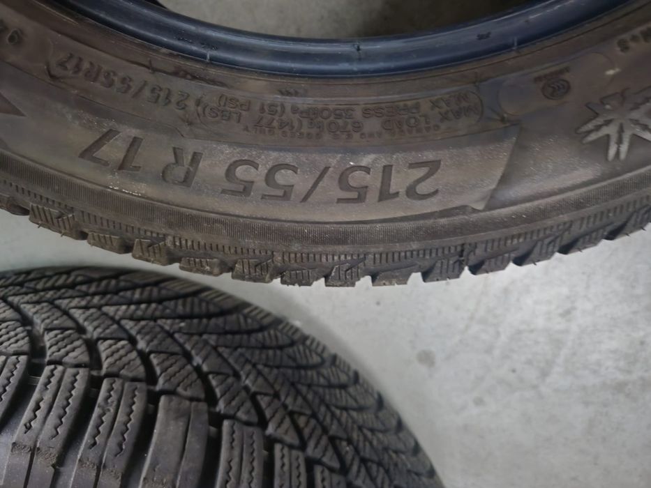 4 anvelope iarna Michelin 215 55 17 stare buna