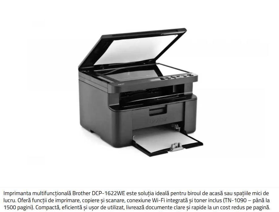 Brother DCP 1622 WE. Putin utilizata in facultate, cartus1/2 plin.