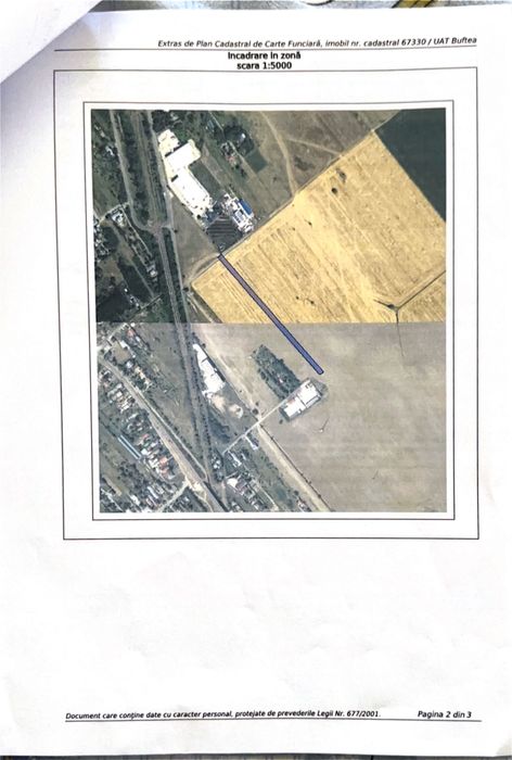 Teren intravilan strada fulger Buftea Gara