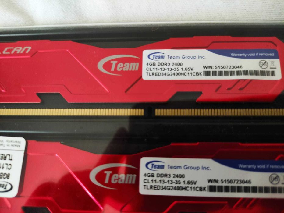 TeamGroup Vulcan Red 8GB DDR3 2400MHz CL11 Kit nou nefolosit