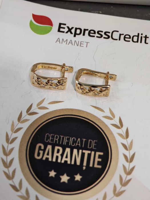 (Ag44 6701.1) Cercei aur 14k 2.17g