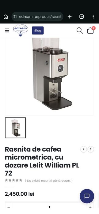 Lelit William PL 72 grinder (râșniță cafea)
