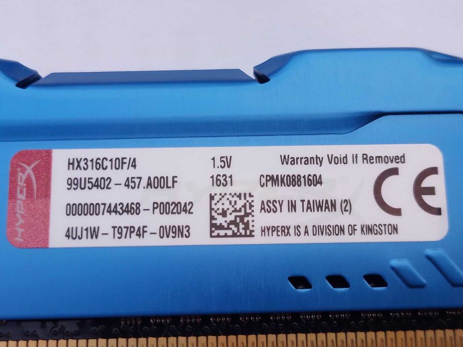 RAM 4GB Kingston HyperX Fury 1600MHz