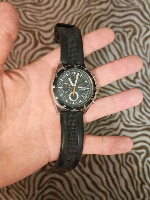 Fossil Ceas cronograf negru Decker