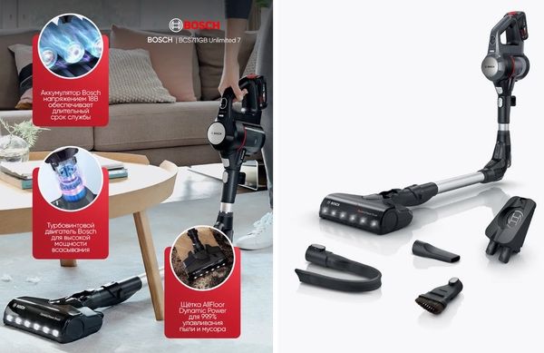 Пылесос Bosch Unlimited 7 BCS711GB