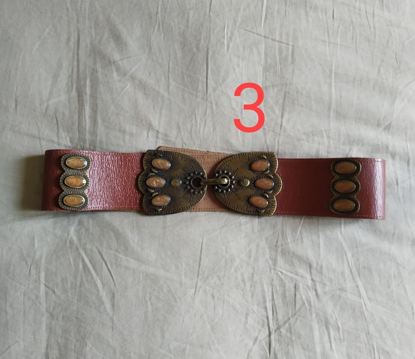 Reiss , All Saints , кожаные женские ремни красный черный металл