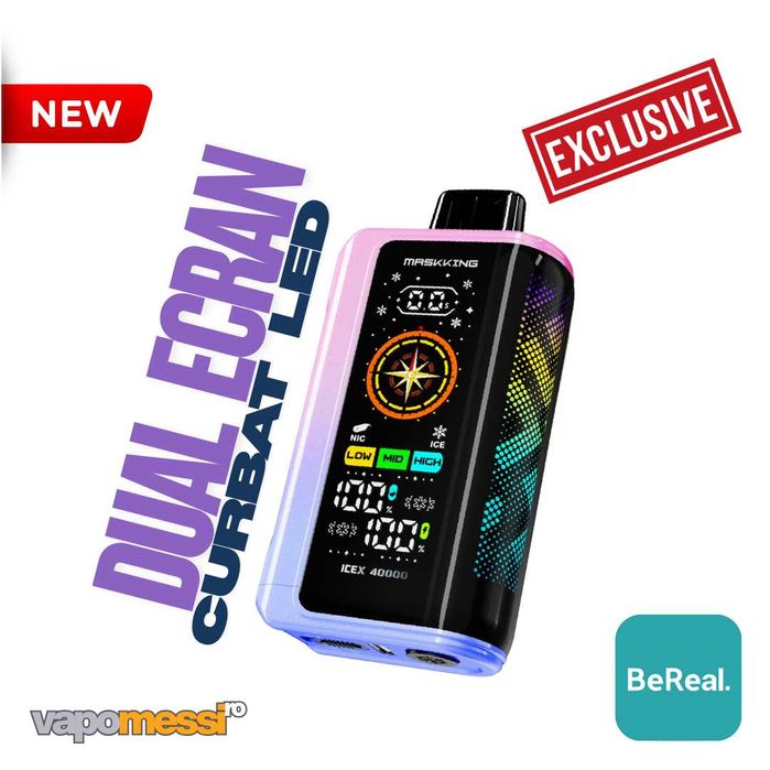 Vape Maskking ICEX –  2 ecrane, IA, Ecran Curbat !