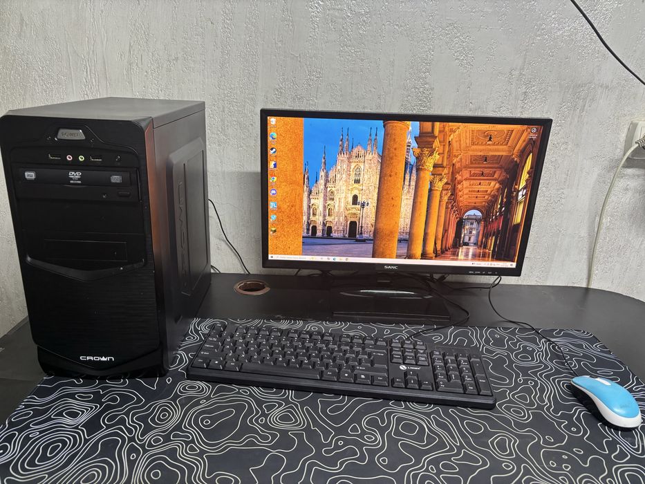 Игровой ПК комплект RX 560 4GB / i5-3470 / SSD + HDD / Монитор 75 Гц