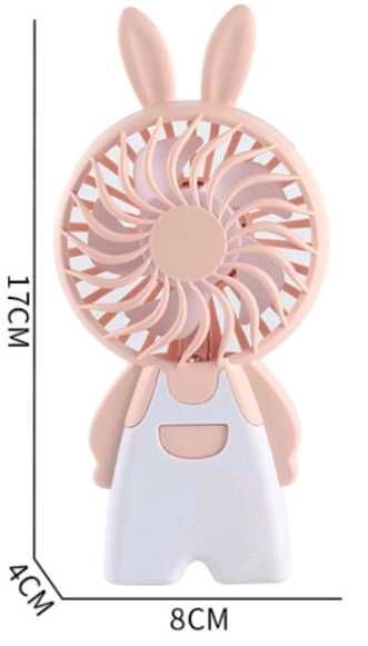 Портативный мини вентилятор светодиодный мультяшный vel27