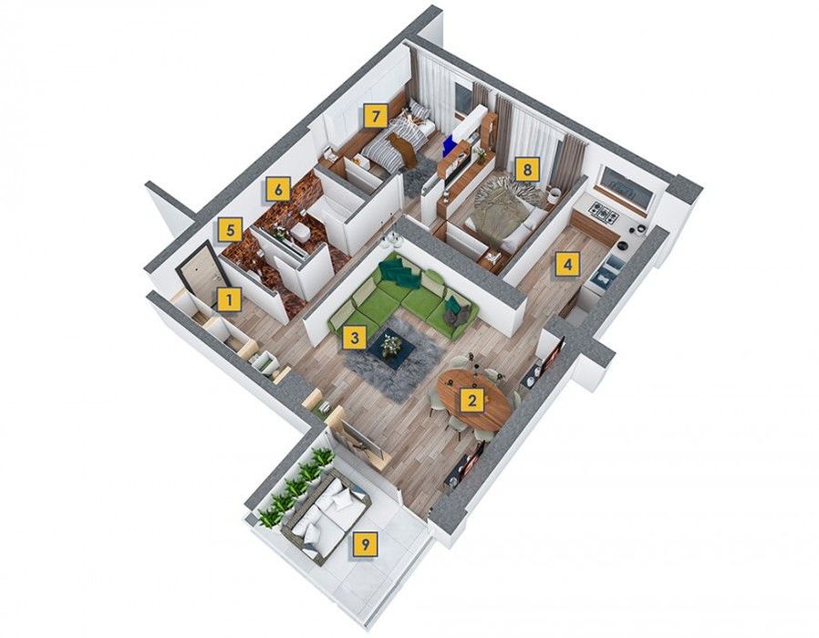 Apartament 3 camere |zona premium | Zona Pescariu | Dambovicioarei