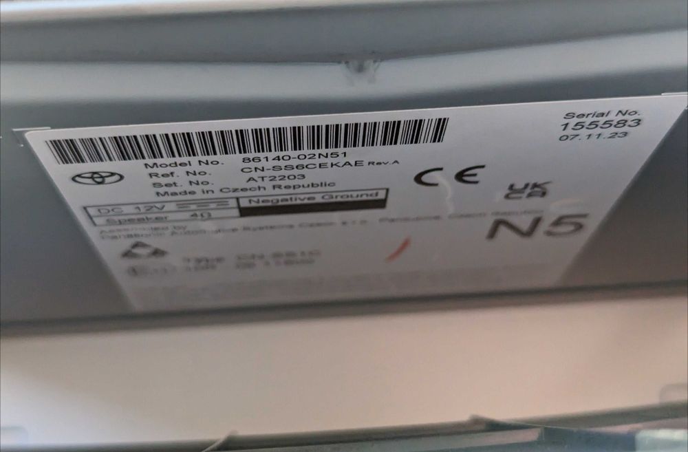 Navigatie originala Toyota corolla 2023 COD: 86140-02n51 / CN-SS6CEKAE