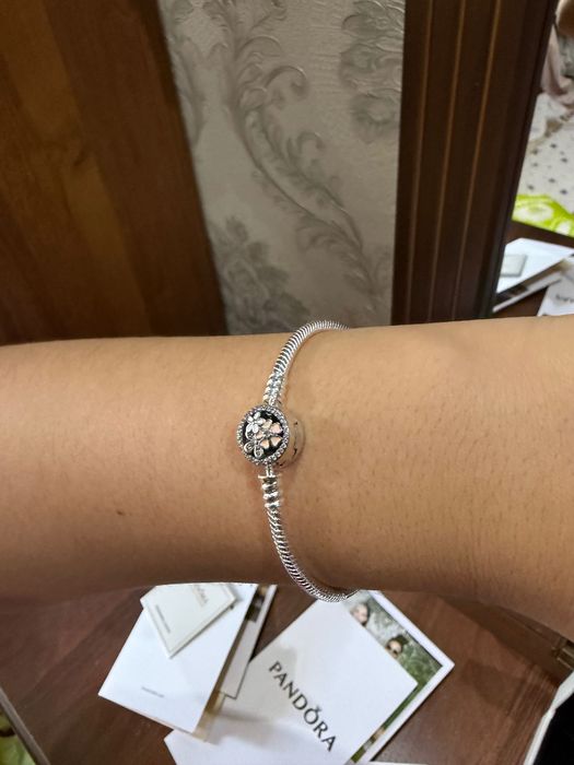 Pandora браслет серебро 925 проба кумуш