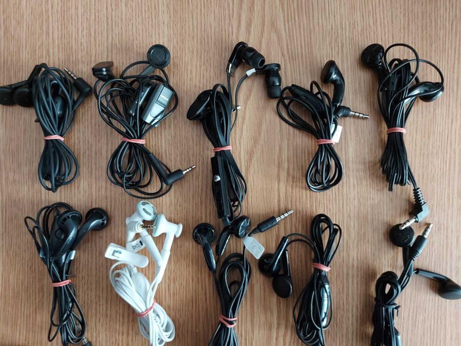 Casti HandsFree stereo pe fir, noi, cu microfon, Hi-Fi, Samsung, nokia