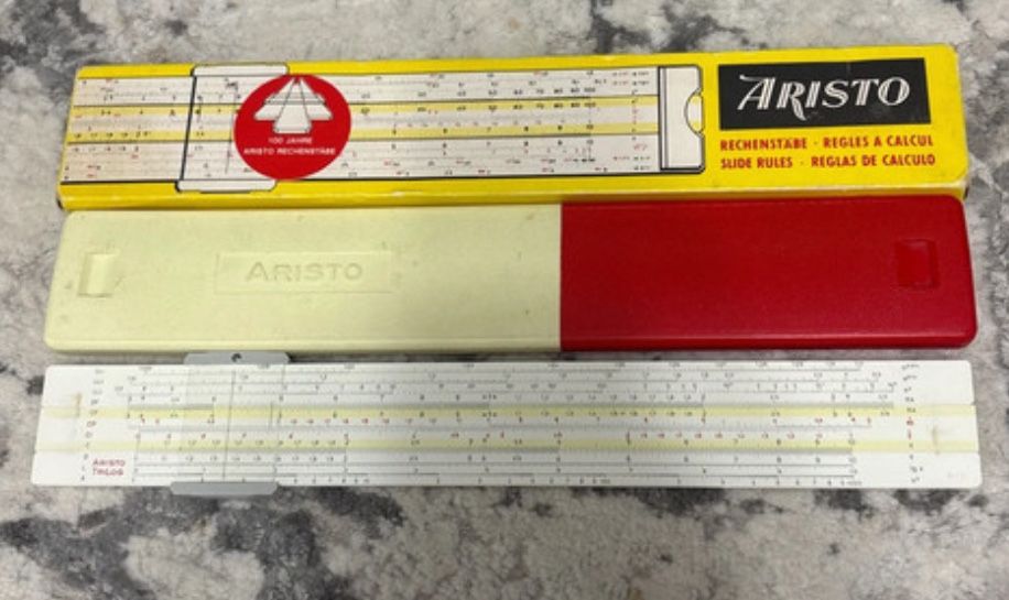 Rigla de calcul Aristo articol de colectie