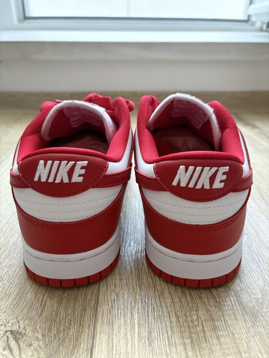 Nike Dunk Low red and white