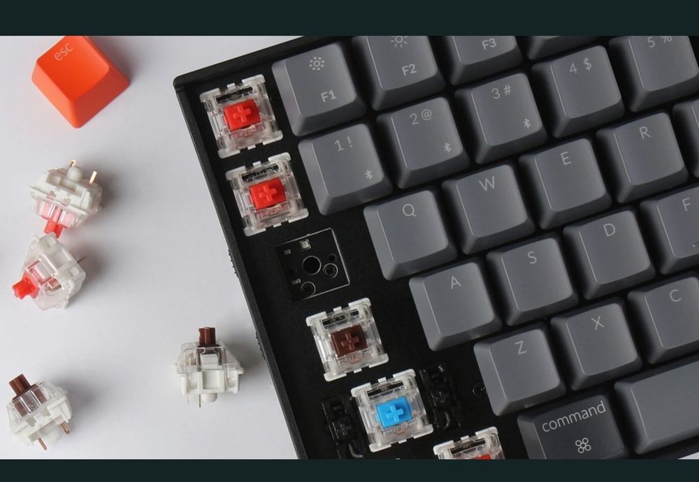 Tastatura Mecanica Gaming Keychron K4 Wireless Mechanical Keyboard v2 RGB Red Gateron
