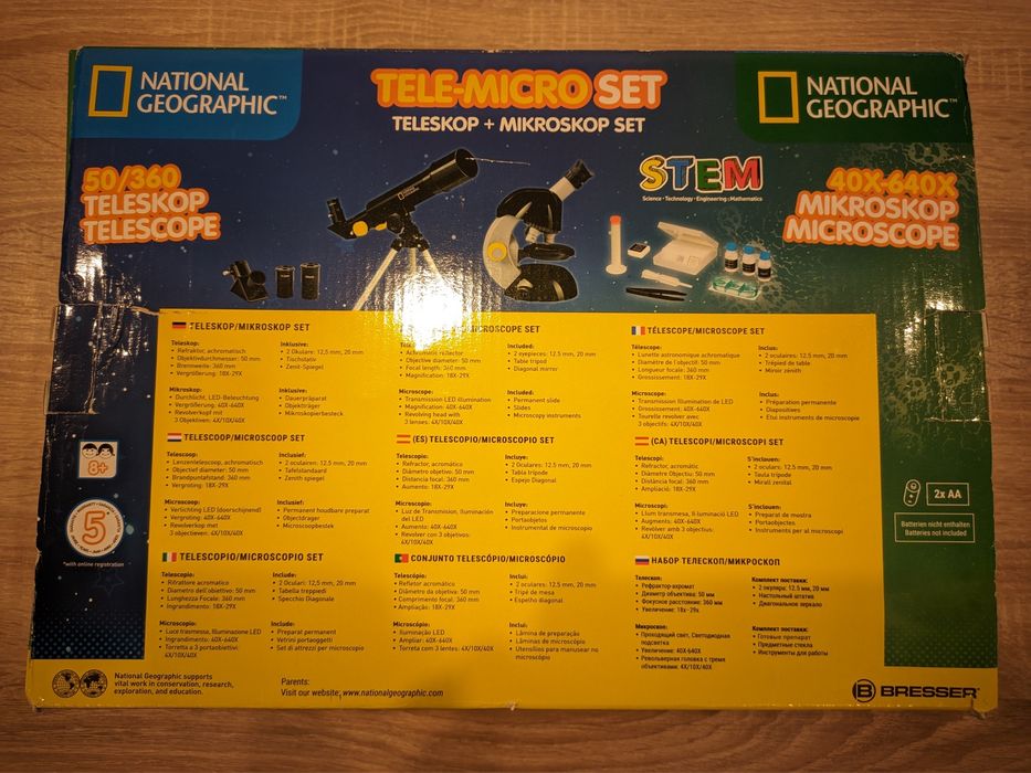 Set telescop si microscop National Geographic