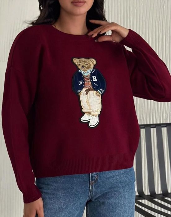 Дамска блуза с мече