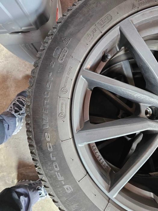 jante + cauciucuri iarna bfgoodrich 215/65/R17 (kodiaq,Q5.tarraco,etc)