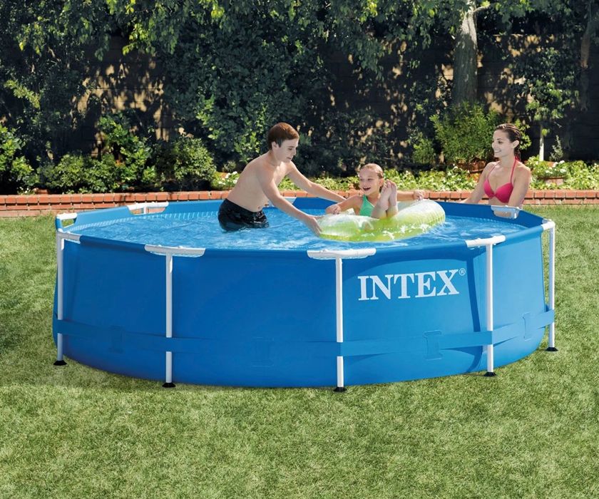 Сглобяем басейн INTEX Metal Frame с филтърна помпа, 305 х 76 см.