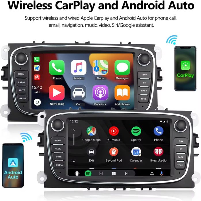 Navigatie Carplay Ford Galaxy,S-Max,Focus 2,Kuga,Transit,Fiesta,Fusion