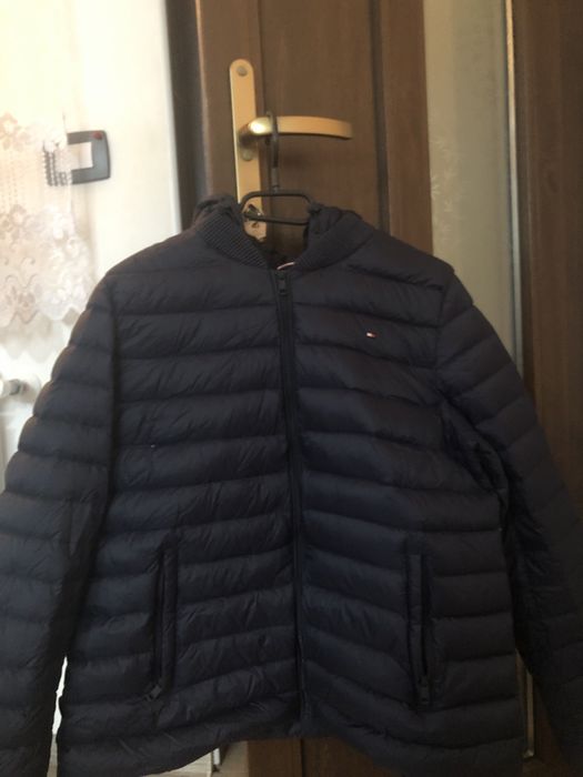 geaca Tommy Hilfiger Originala-puf natural-marimea xl