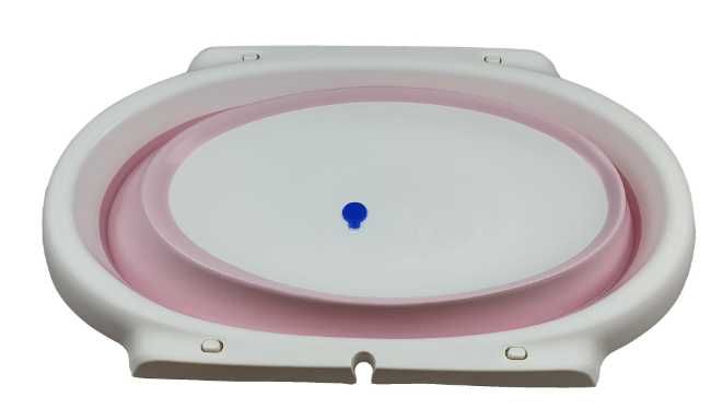 Ultimele cadite copii,noi, pliabile,silicon si plastic cu supapa Alb/T