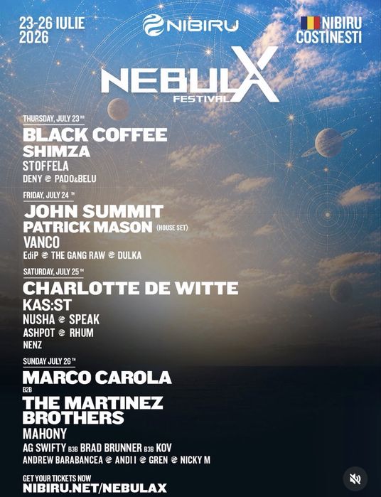 Bilet Nebula X 2026