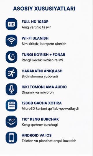 Смарт камера wifi camera Smart kamera Wifi kamera Full HD kamera