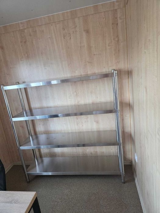 Raft din inox cu polite fixe sau reglabile diferite dimensiuni,100x40x155H, 120X40x155H,150X40x155H...noi cu factura si transport gratuit