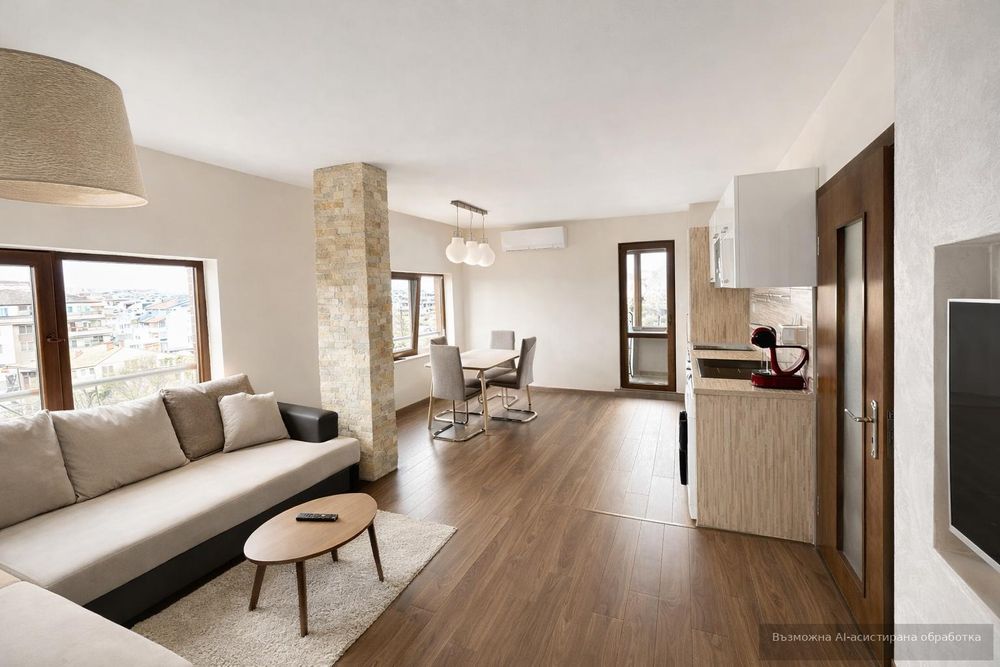 С ГАРАЖ! Двустаен апартамент под наем в кв. Кючук Париж