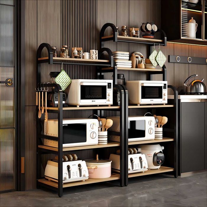 Металлический стеллаж 4 полок для дома и кухни s21