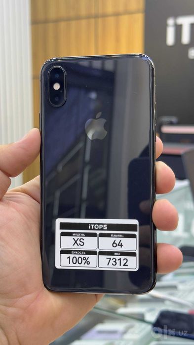 iPhone XS 64GB Black | AKB 100% | 3 oy kafolat