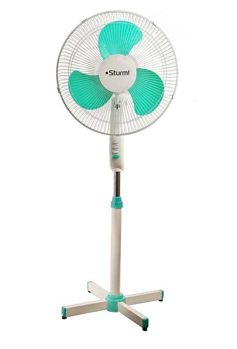 Вентилятор напольный 3 режима, 90гр. вращение, 3 лопасти.