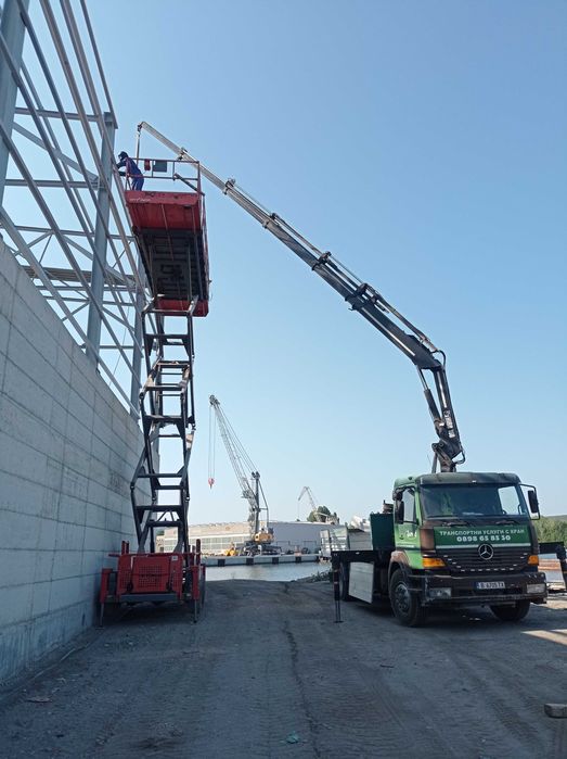 Транспортни услуги и услуги с преден прикачен кран