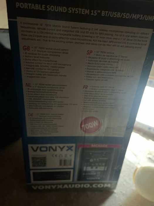 Преносима аудио система Vonyx SPJ-PA 915