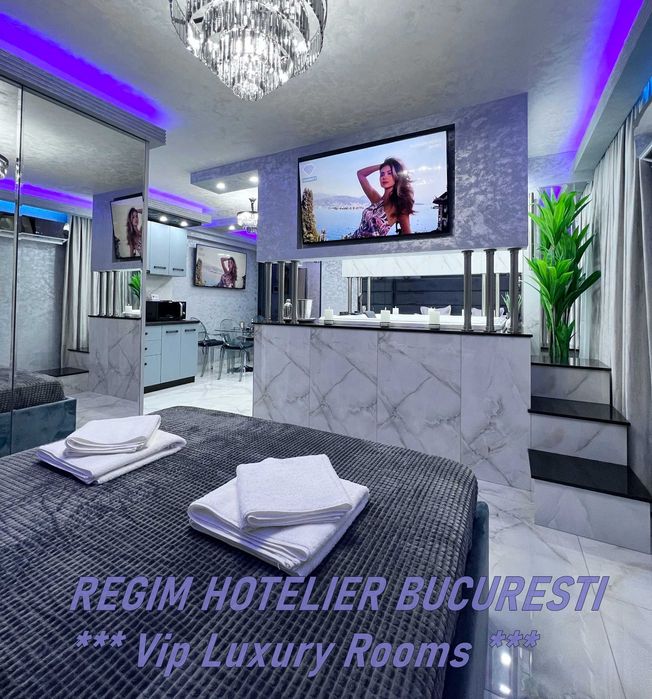 Regim Hotelier București => JACUZZI 180x180 = > VipLuxuryRooms AP.169