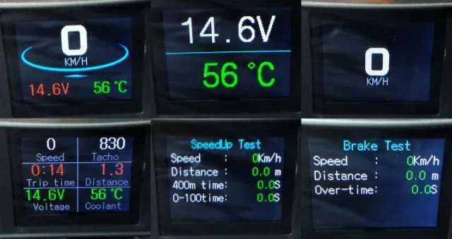 Модель: P10 - OBD2 спидометр тахометр