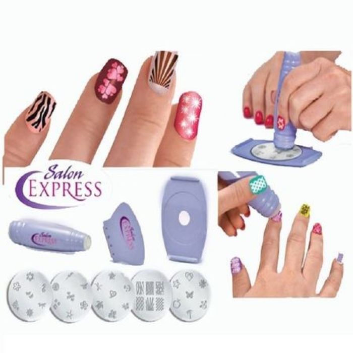 Комплект за маникюр Salon Express Nail Art Stamping Kit