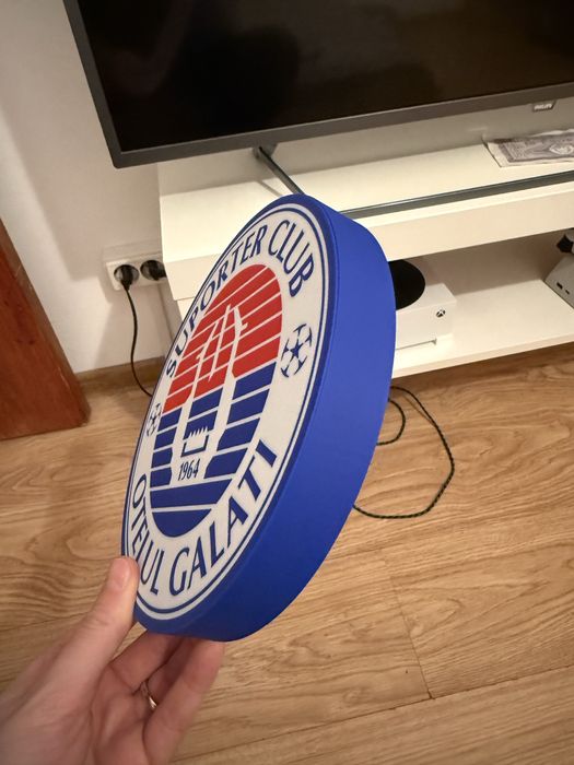 Lampa Led / Lightbox Dinamo Manchester/Real/Barca/FCSB/Rapid/Liga1