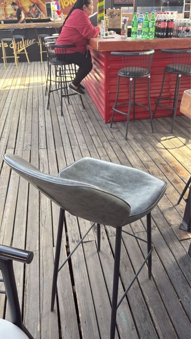 Барные стулья высокие со спинкой