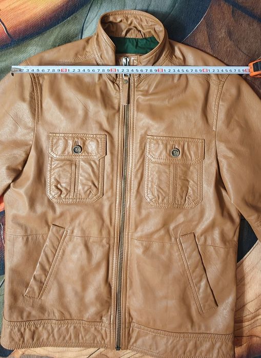 Geacă piele naturală Esprit, măsura M, nouă