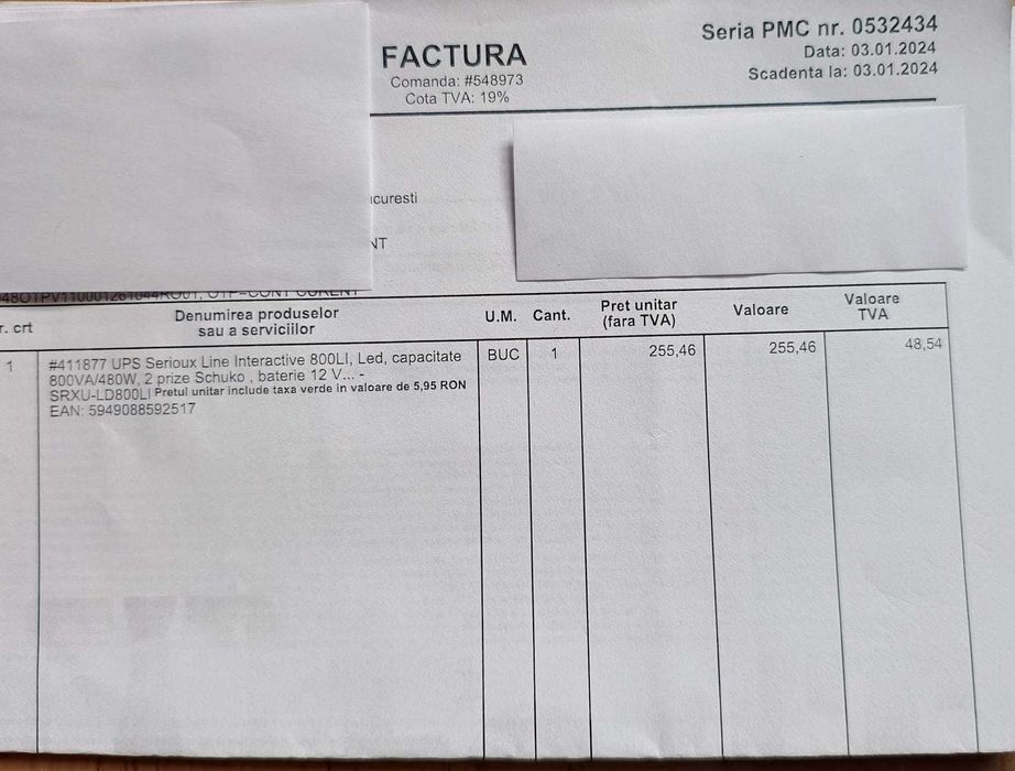 UPC SERIOUX Line Interactive 800LI