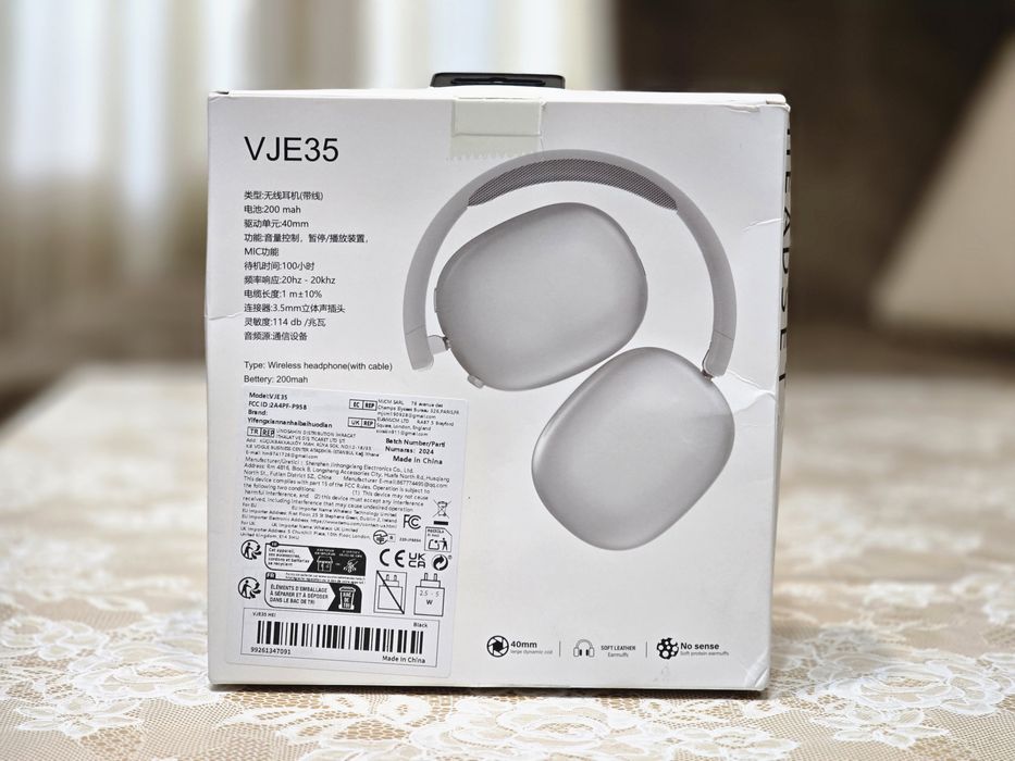 Слушалки VJE35 чисто нови Bluetooth Noise Cancelation