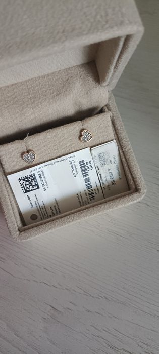 Серьги пуссеты, золото 585пр, 1,4гр
